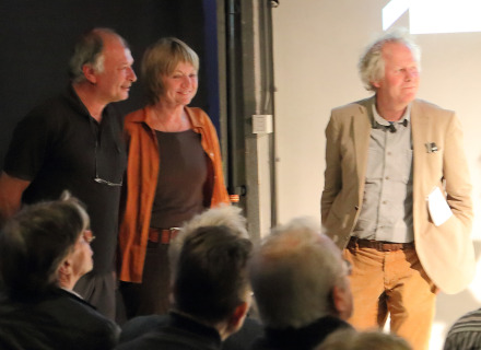 Roland van Meel, Marieke van Leeuwen en Frans den Houter, foto: Allard de Goeij