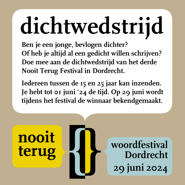 Dichtwedstrijd – Nooit Terug Festival 2024